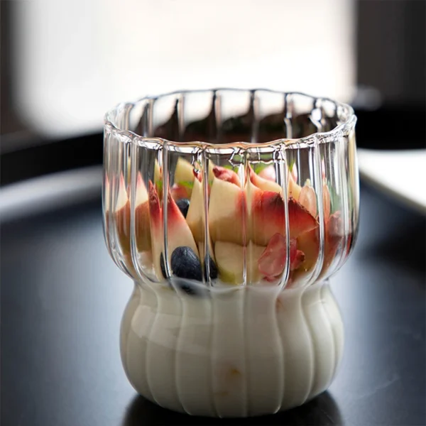 Ribbed Glass Tumbler