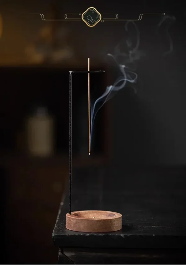 Modern Wood Incense Burner Stand