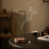 craftsman incense holder dark wood based