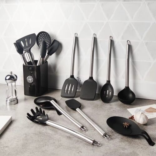 Silicone Kitchen Utensil Set (1) Silicone Kitchen Utensil Set