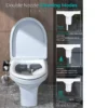 Dual Nozzle Hot/Cold Bidet Attachment