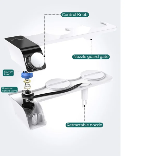 Dual Nozzle Hot/Cold Bidet Attachment