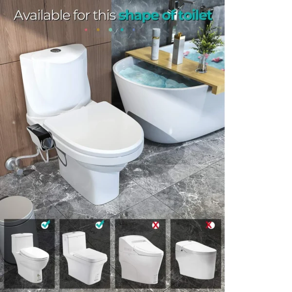 Dual Nozzle Hot/Cold Bidet Attachment