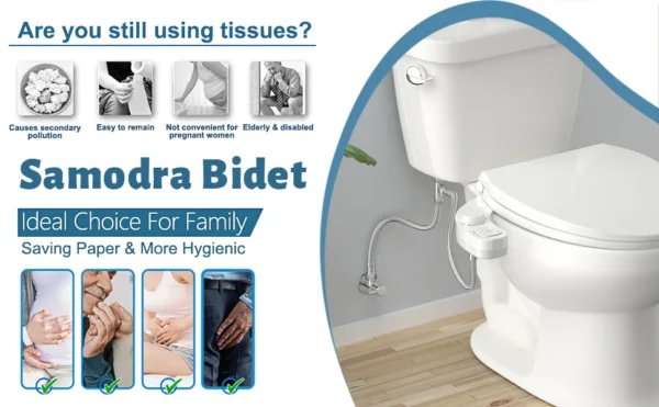 Dual Wash Self-Cleaning Bidet Attachment