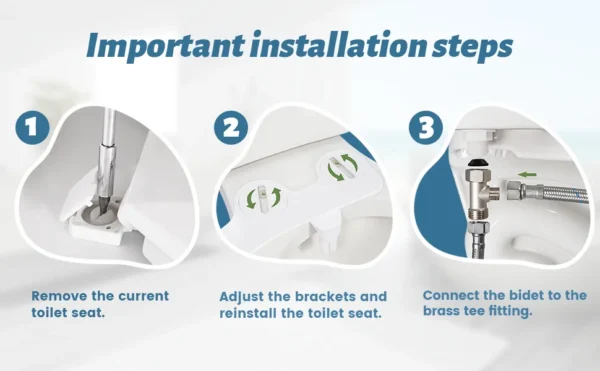 Dual Wash Self-Cleaning Bidet Attachment