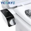 Non‑Electric Bidet Attachment Dual Nozzle Hot/Cold Mixer Self‑Cleaning Toilet Seat