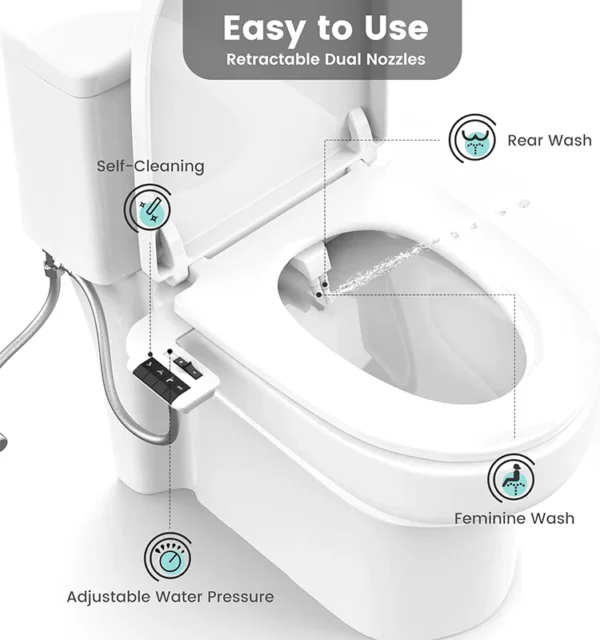 Ultra Thin Bidet Attachment