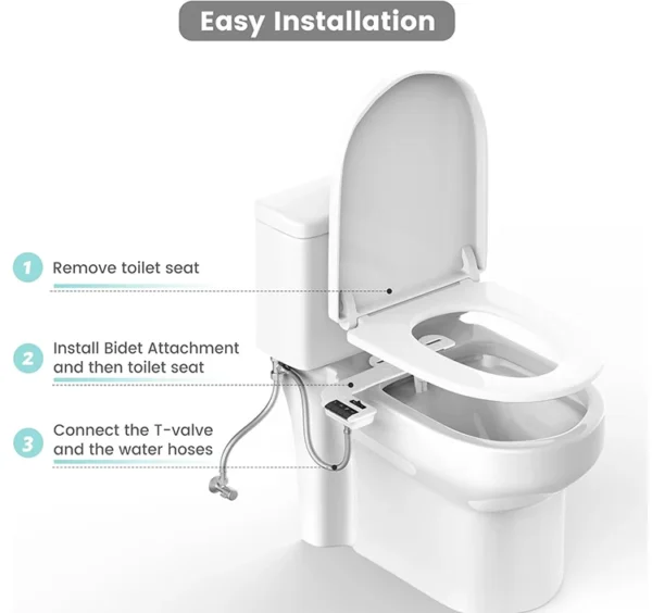Ultra Thin Bidet Attachment