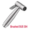 304 Stainless Steel Handheld Bidet Sprayer Set Toilet Spray Gun Self‑Cleaning Nozzle