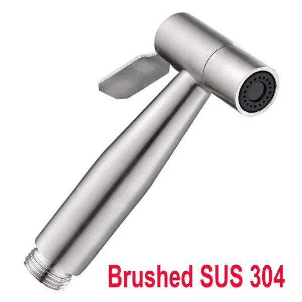 304 Stainless Steel Handheld Bidet Sprayer Set Toilet Spray Gun Self‑Cleaning Nozzle