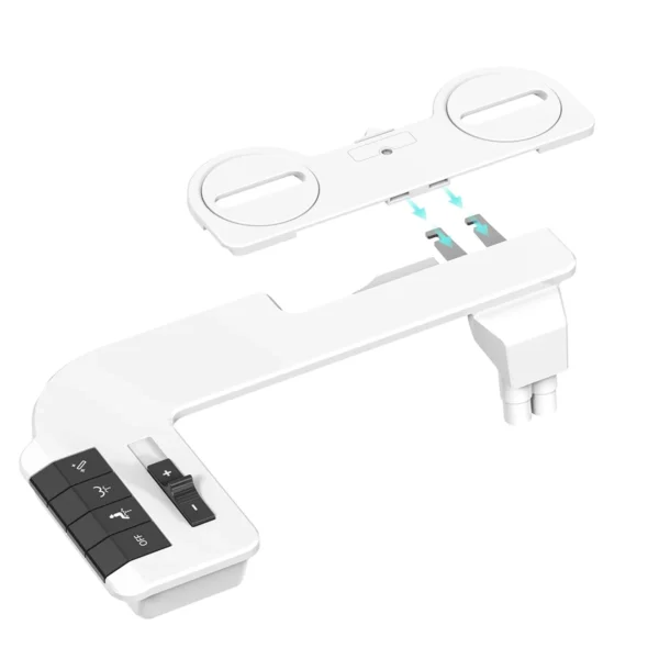 Ultra‑Thin Non‑Electric Bidet Attachment Dual Nozzle Cold Water Self‑Cleaning
