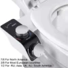 Non‑Electric Bidet Attachment Dual Nozzle Hot/Cold Mixer Self‑Cleaning Toilet Seat