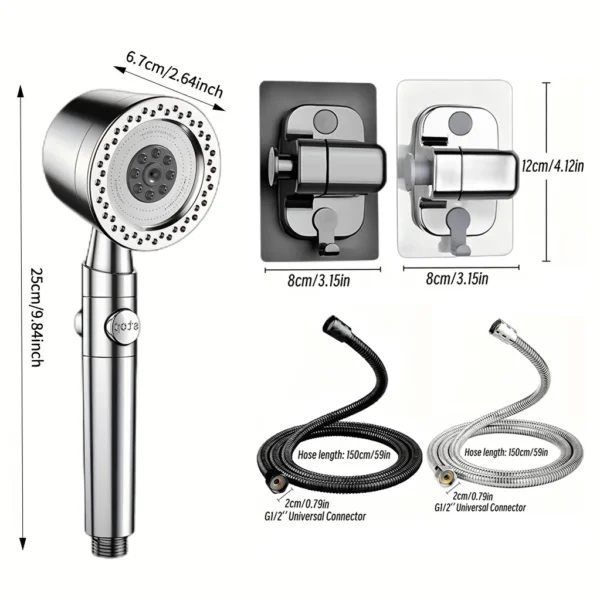 5-Mode High-Pressure Shower Head