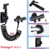 304 Stainless Steel Handheld Bidet Sprayer Set Toilet Spray Gun Self‑Cleaning Nozzle