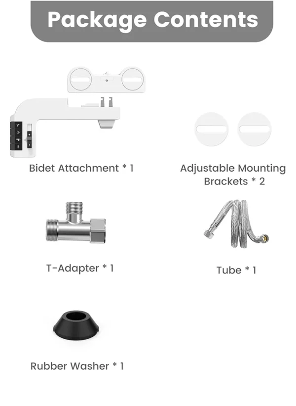 Ultra Thin Bidet Attachment