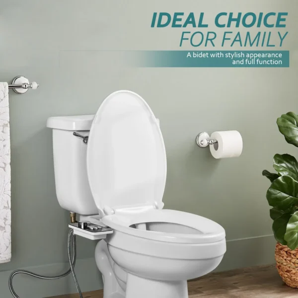 Sd80d093367bc4a12b563d77f900470f0P-1.webp Ultra‑Thin Non‑Electric Bidet Attachment Dual Nozzle Front & Rear Wash Cold Water