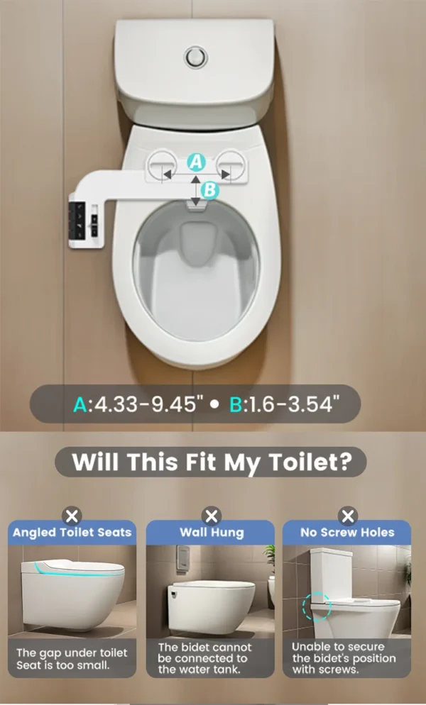 Ultra Thin Bidet Attachment