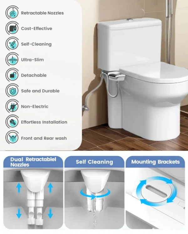 Ultra Thin Bidet Attachment
