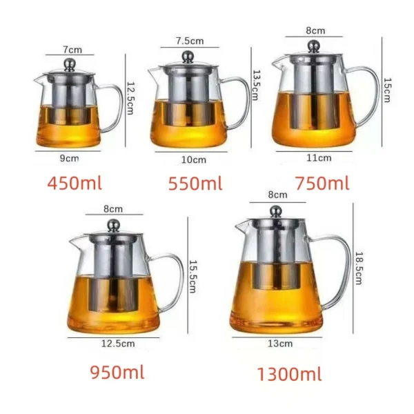 Scfd414af472e485daf39cbfa395d722bK.webp Glass Teapot with Infuser