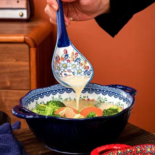Bohemian Style Ceramic Soup Bowl