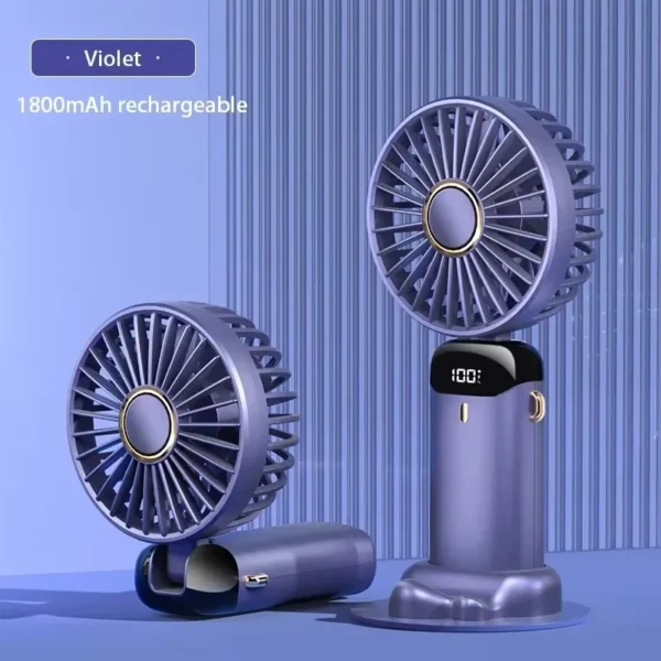S664515c371ee48e49b30ecd04beb7ca4D-2 5-Speed Foldable Neck Fan