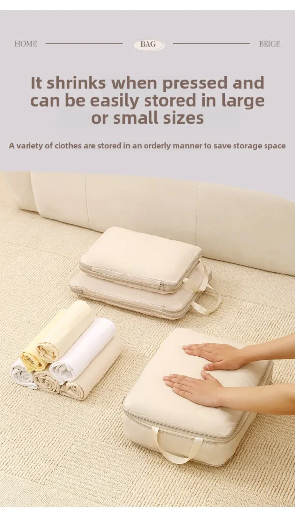 Sbc1e5a4b31a44d9fa11e717b5af0890ds 4-Piece Travel Compression Packing Cubes