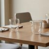 DOUBLE-WALLED CLASS CUPS (8) Double-Wall Glass Mug Set