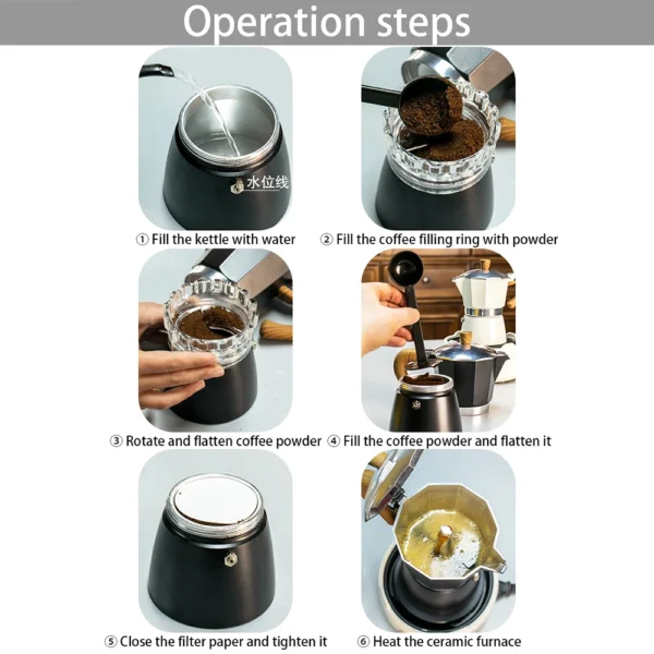 Stovetop Moka Pot Espresso Maker