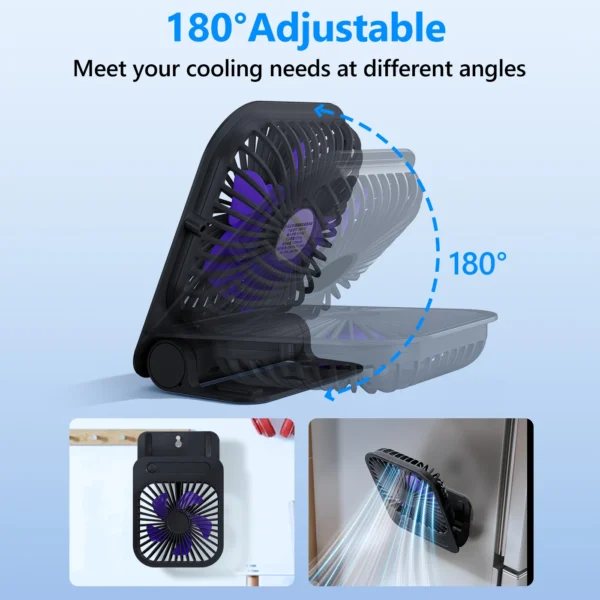 Magnetic USB Rechargeable Wall Fan