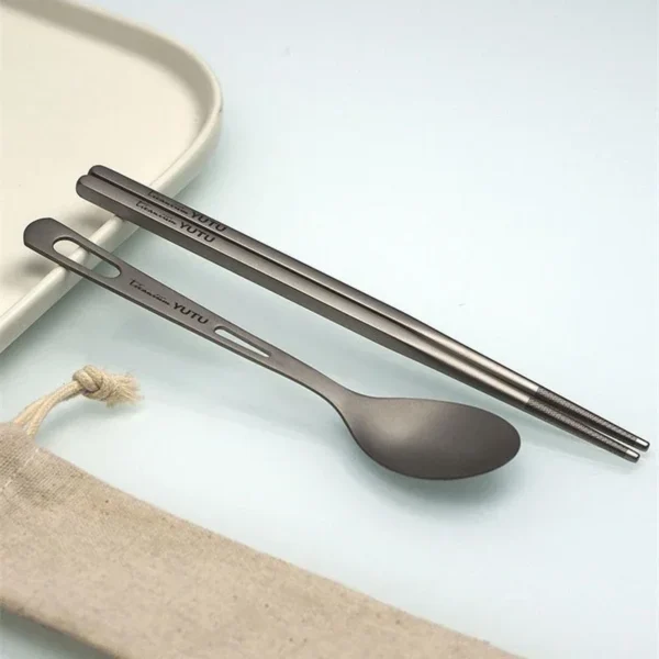 Titanium Camping Cutlery Set