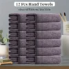 12 pcs Cotton Blend Towel