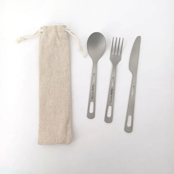 Titanium Camping Cutlery Set