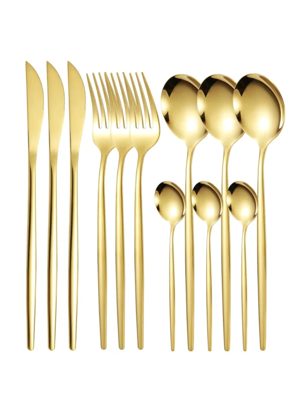 S43ee622936f8474babd5ad5b404e49e1a.webp 12 Piece Stainless Steel Cutlery Set