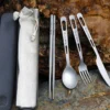 Titanium Camping Cutlery Set