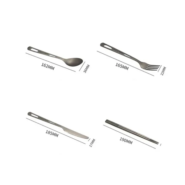 Titanium Camping Cutlery Set