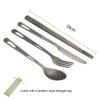 Titanium Camping Cutlery Set