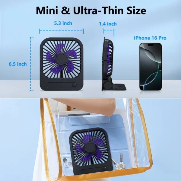 Magnetic USB Rechargeable Wall Fan