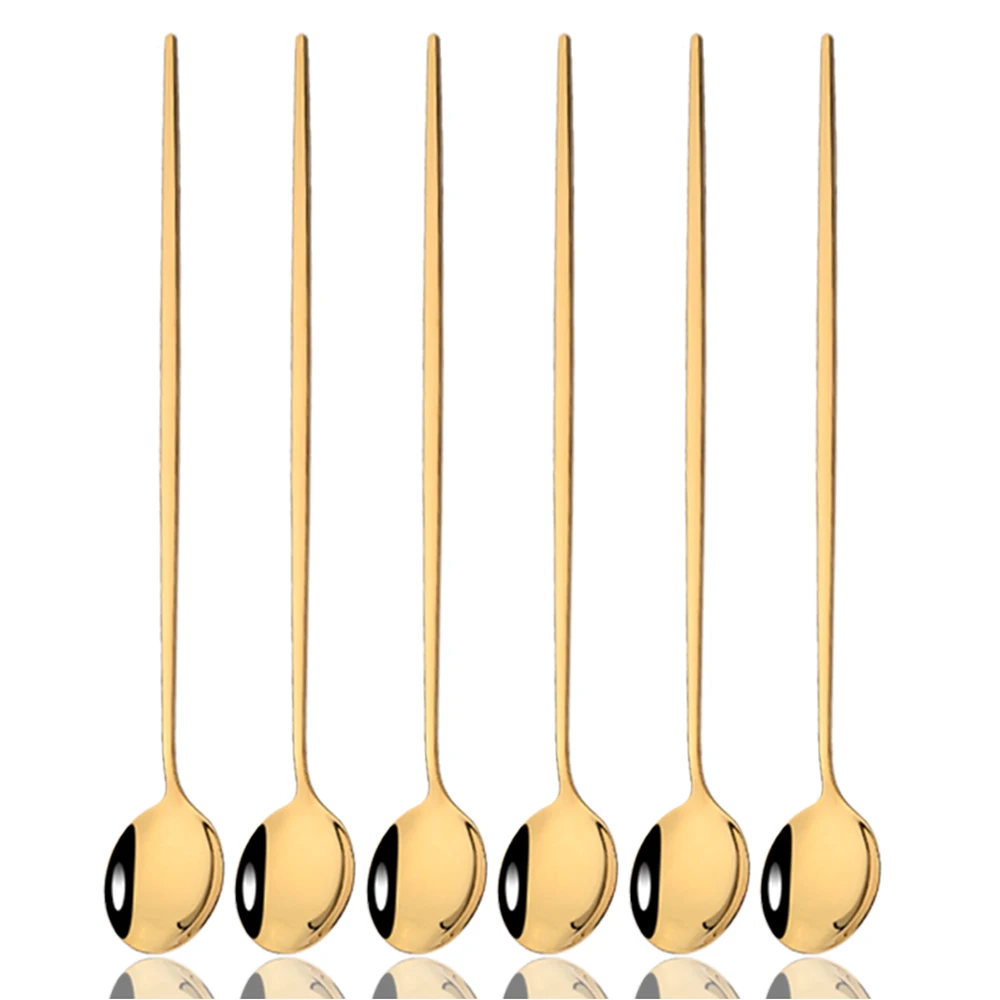 Long Handle Stirring Spoons Set of 6