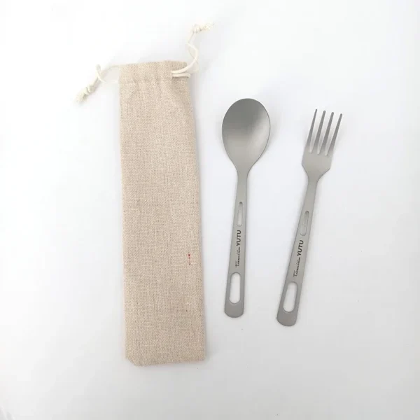 Titanium Camping Cutlery Set