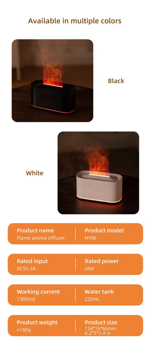 Creative Flame Aroma Diffuser (1) Flame Aroma Diffuser