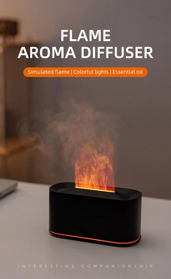 Creative Flame Aroma Diffuser (6) Flame Aroma Diffuser