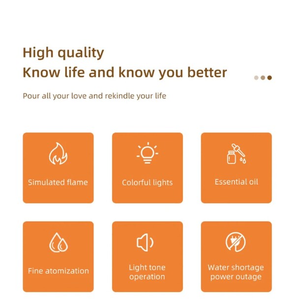 Creative Flame Aroma Diffuser (7) Flame Aroma Diffuser
