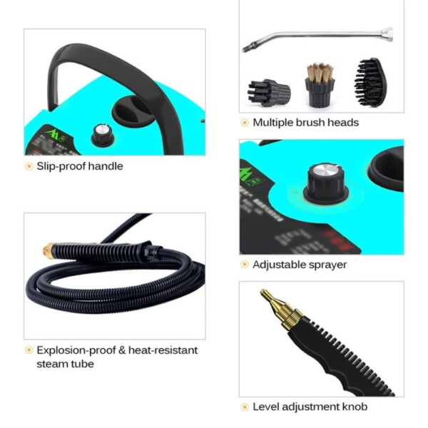 High-Pressure Handheld Steam Cleaner. (1) High-Pressure Handheld Steam Cleaner