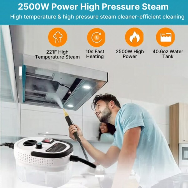 High-Pressure Handheld Steam Cleaner. (18) High-Pressure Handheld Steam Cleaner
