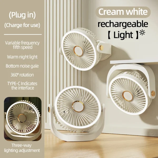 S5dc7b67d457c4f449bbed030436bde2b1.webp Portable Desk Fan with Night Light