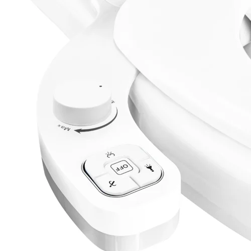 Self-Cleaning Dual Nozzle Bidet Attachment