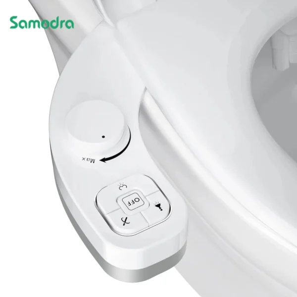 Non‑Electric Bidet Attachment Dual Nozzle Front & Rear Wash Self‑Cleaning