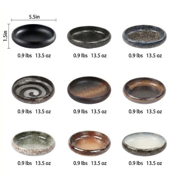 Ceramic Sushi Dishes size