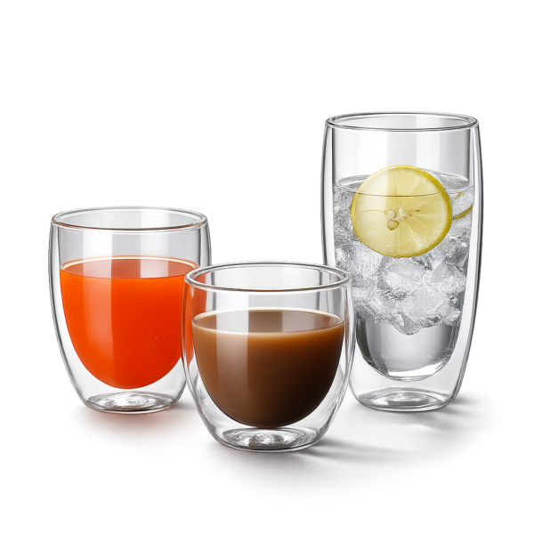 double wall glass cup