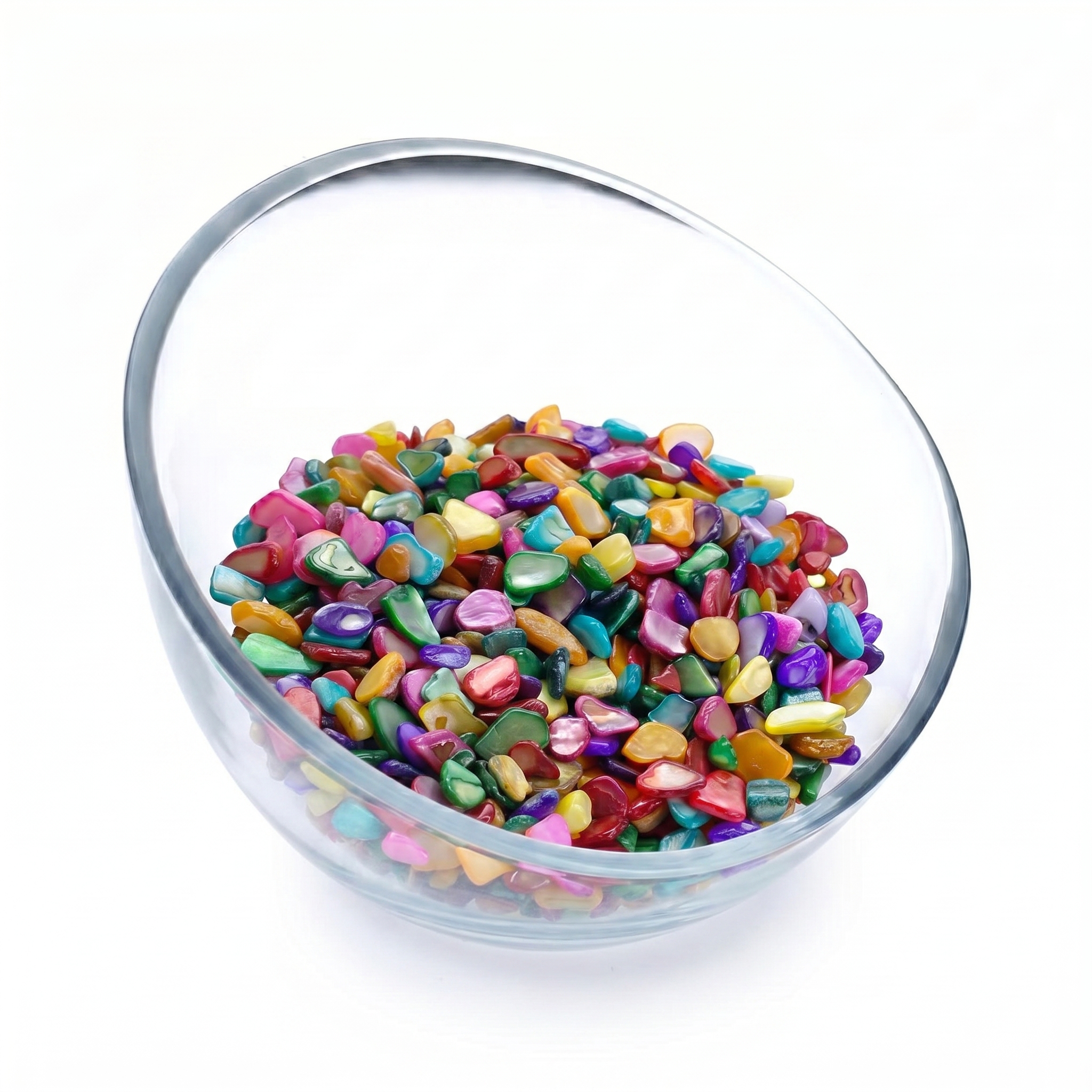dyed shell gravel chips